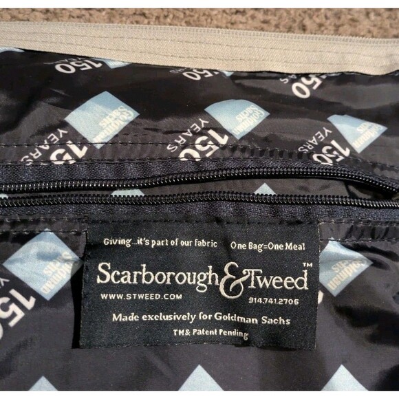 Scarborough & Tweed Goldman Sachs 150 Year Canvas Duffel Garment Bag w/ Dust Bag - Picture 9 of 14